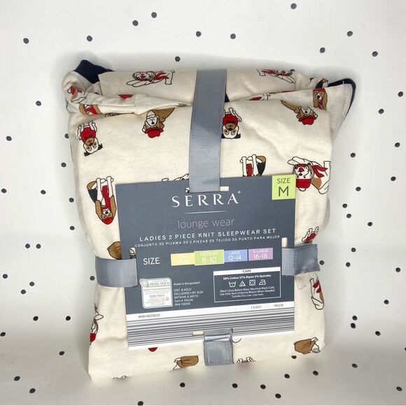🐶 SERRA 🐶 LADIES 2 PIECE KNIT
SLEEP WEAR SET PJ lounge wear pajamas size M #1 - Picture 7 of 9